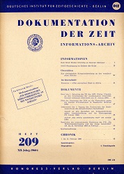 Documentation of Time 1960 / 209 Cover Image