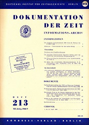 Documentation of Time 1960 / 213 Cover Image