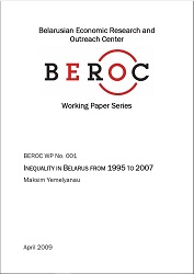 Inequality in Belarus from 1995 to 2007 Cover Image