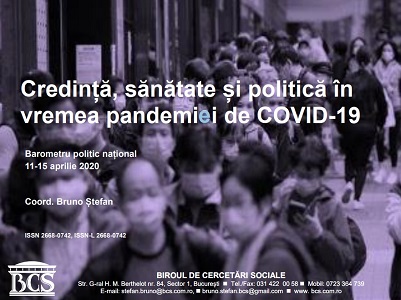 Credință, sănătate și politică în vremea pandemiei de COVID-19: 11-15 aprilie 2020