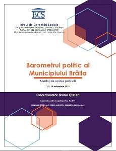 The political barometer of the municipality of Brăila. October 12-19, 2019 Cover Image