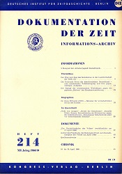 Documentation of Time 1960 / 214 Cover Image