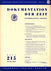 Documentation of Time 1960 / 215 Cover Image