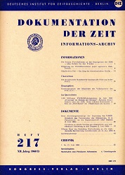 Documentation of Time 1960 / 217 Cover Image