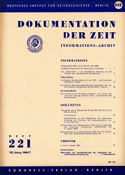 Documentation of Time 1960 / 221 Cover Image