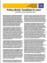 Policy Brief 1: Trends in 2007 (Electronic Monthly Publication, edited by IDIS Viitorul) Cover Image