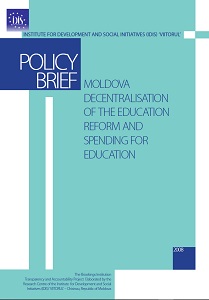 Moldova: Decentralisation of the Education Reform and Spending for Education Cover Image