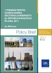 7 Premises for the Consolidation of the Energy Sector of the Republic of Moldova in 2011 Cover Image