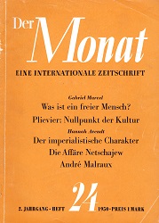 THE MONTH. Year II 1950 Issue 24 Cover Image