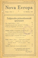 Italian-South Slavic agreement Cover Image