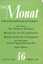 THE MONTH. Year IV 1952 Issue 46 Cover Image