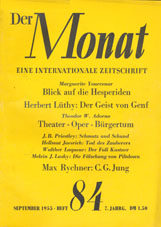 THE MONTH. Year VII 1955 Issue 84 Cover Image