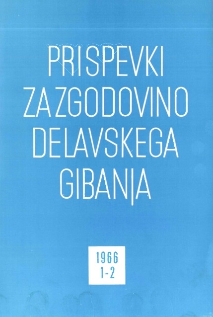 Some Issues from the National Social Movement in Slovenia 1935-1937 Cover Image