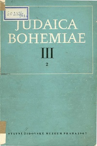 Economic History of the Bohemian Rural Jews of the 18th Century Cover Image