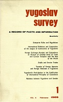 INTERNATIONAL TREATIES CONCLUDED IN 1968 (OF YUGOSLAVIA)