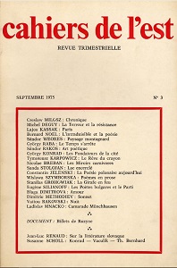 Konrád - Vaculík - Thomas Bernhard Cover Image