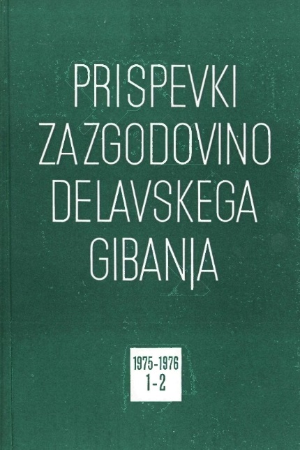 From the Ljubljana Association "Vzajemnost" ("Solidarity") to the Dissolution of "Vzajemnost" for Upper Carniola Cover Image