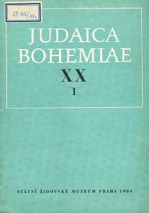 Answers of the rabbis (she’eloth u-teshuvoth) and their importance in the context of the history of the Jews in the Czech countries Cover Image