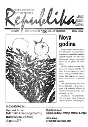 REPUBLIKA Godina VI (1994), Broj 106