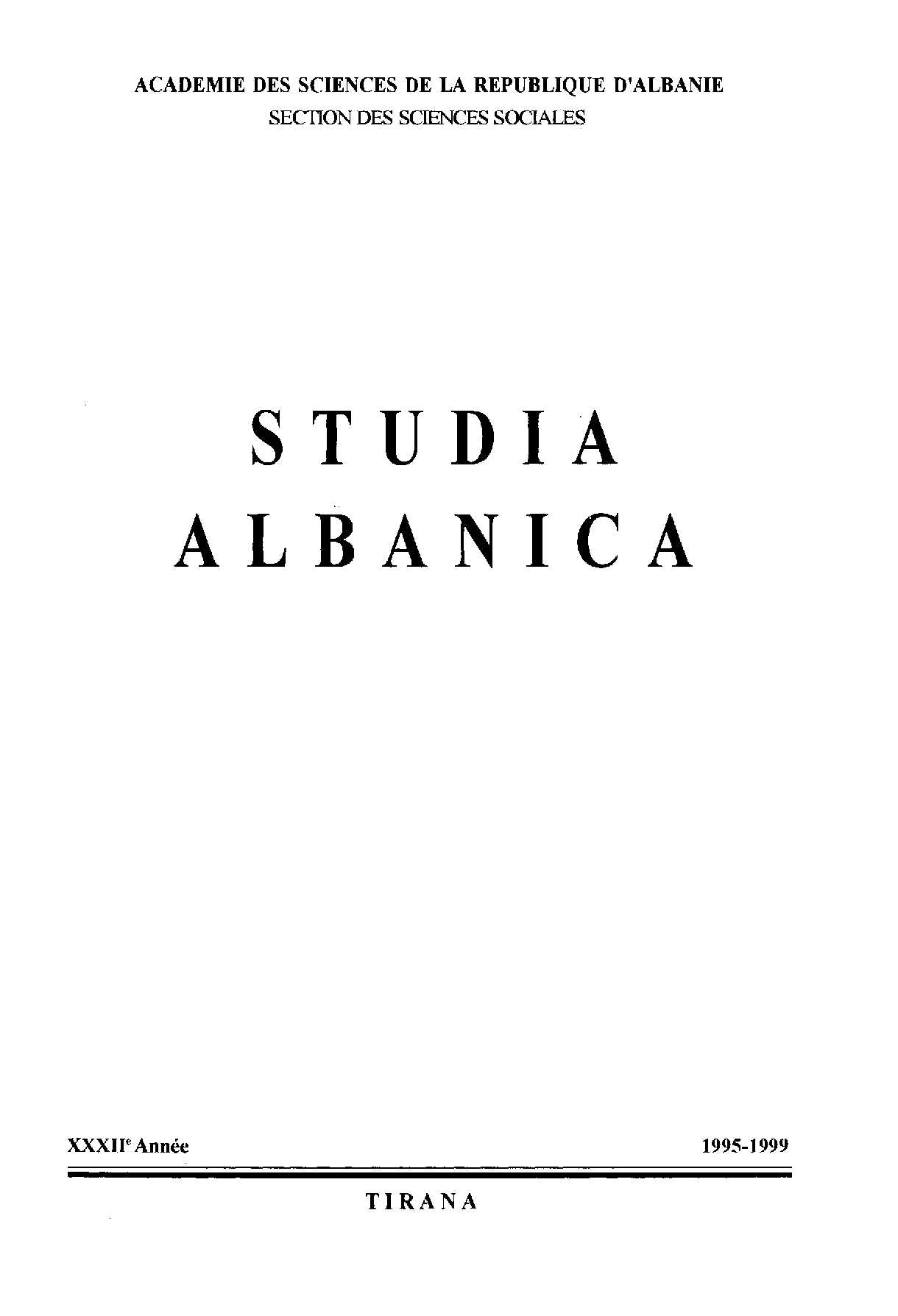 Particularities of Albanian Romanticism Cover Image