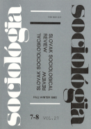 Anthology from Slovak Sociological Review (1992-1994) Cover Image
