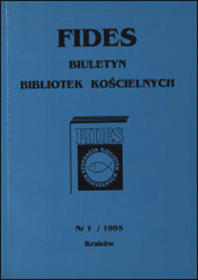 Addresses of Libraries affiliated to the Federation of FIDES Church Libraries Cover Image
