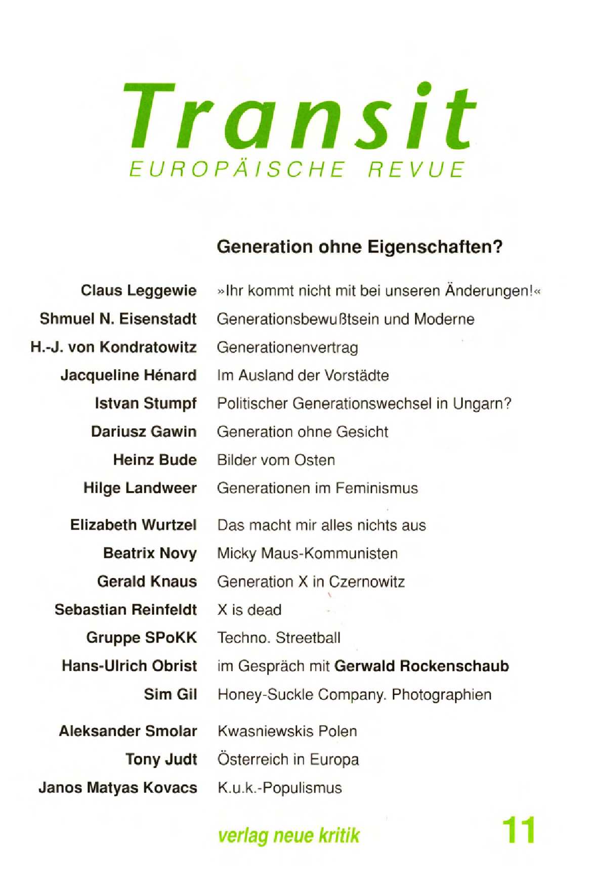 Generation ohne Gesicht Cover Image