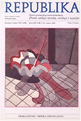 REPUBLICA, Vol. VIII (1996), Issue 145+146, August 1-31 Cover Image