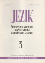 Contributors of the scientific journal Jezik Cover Image