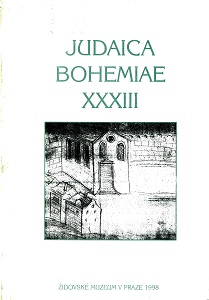 Fight for a Conversion in Kolín nad Labem, Bohemia, in the Year 5426/1666. A Contribution on the Subject of Reverberations in Bohemia of Shabbatai Zevi’s Messianic Appearance