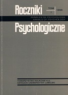 Wykaz rozpraw z zakresu psychologii opublikowanych w Rocznikach Filozoficznych, z. 4: Psychologia, w latach 1957-1997 Cover Image
