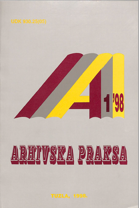 PLACE AND ROLE OF ARCHIVE IN THE PROCESS OF PRIVATIZATION Cover Image