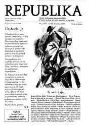 REPUBLIKA, Vol. XI (1999), Issue 227,  December 16-31 Cover Image