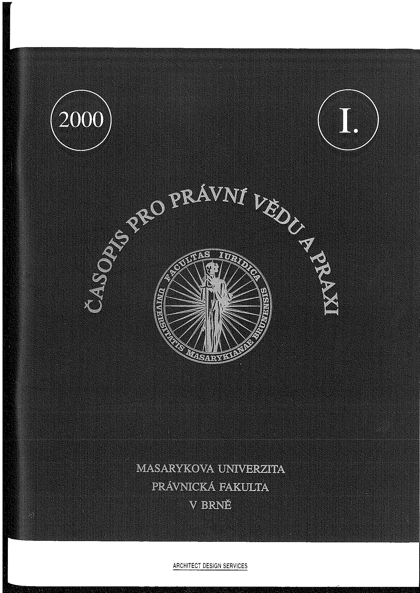 The legal regulation concerning product liability in the Czech Republic - some refiections de lege ferenda Cover Image