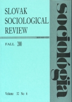 The Circumstances of the Development of Sociology in Central European Countries - Slovak Sociology in the 20th Century Cover Image
