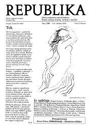 REPUBLIKA, Vol. XII (2000), Issue 246,  October 1-15 Cover Image