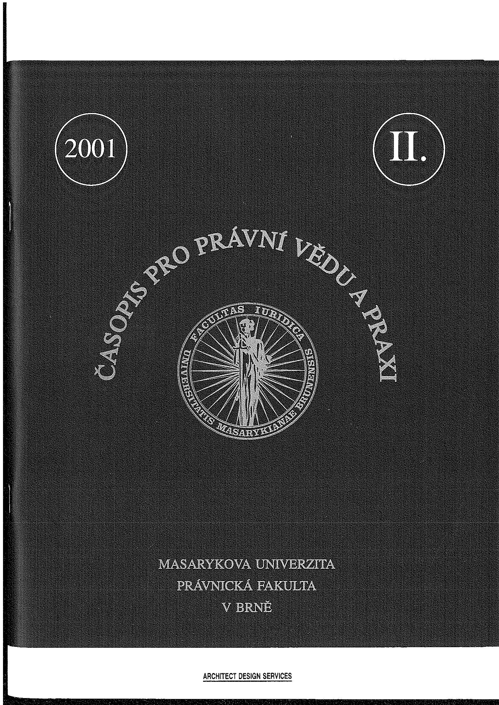 A professional course of the social pathology section of the Czech Masaryk Society Cover Image