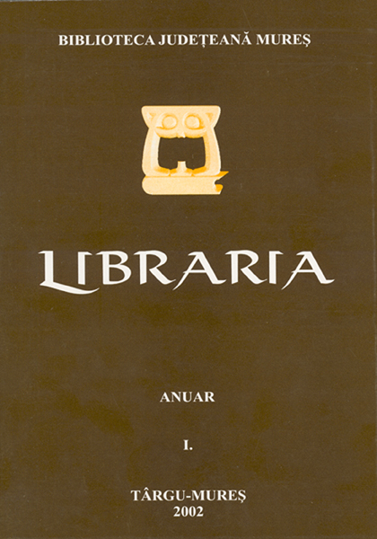 The first document on the preservation of the Teleki Library. Tabula legum bibliotecarum. Cover Image