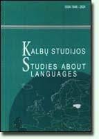 Textual Organisation of RP Introductions in Kalbotyra: a Contrastive Study Cover Image