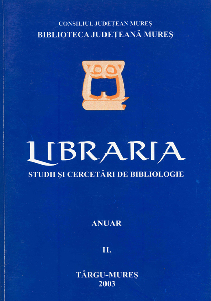 The Evolution and the Problems of Cataloguing
in Contemporary Librairies Cover Image