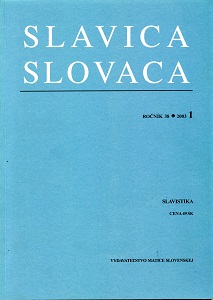 Lexical-Semantic Parallels and Differences between the Basic Verbs of Motion in the Slovak and Bulgarian Languages Cover Image