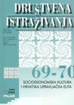 Managerial Elite and Some Dimensions of the Socioenomic Culture in Croatia Cover Image