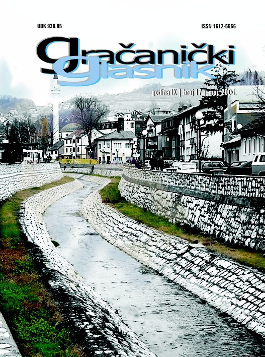 SOME PERSPECTIVES ON WATER SUPPLY OF MUNICIPALITY OF GRAČANICA Cover Image