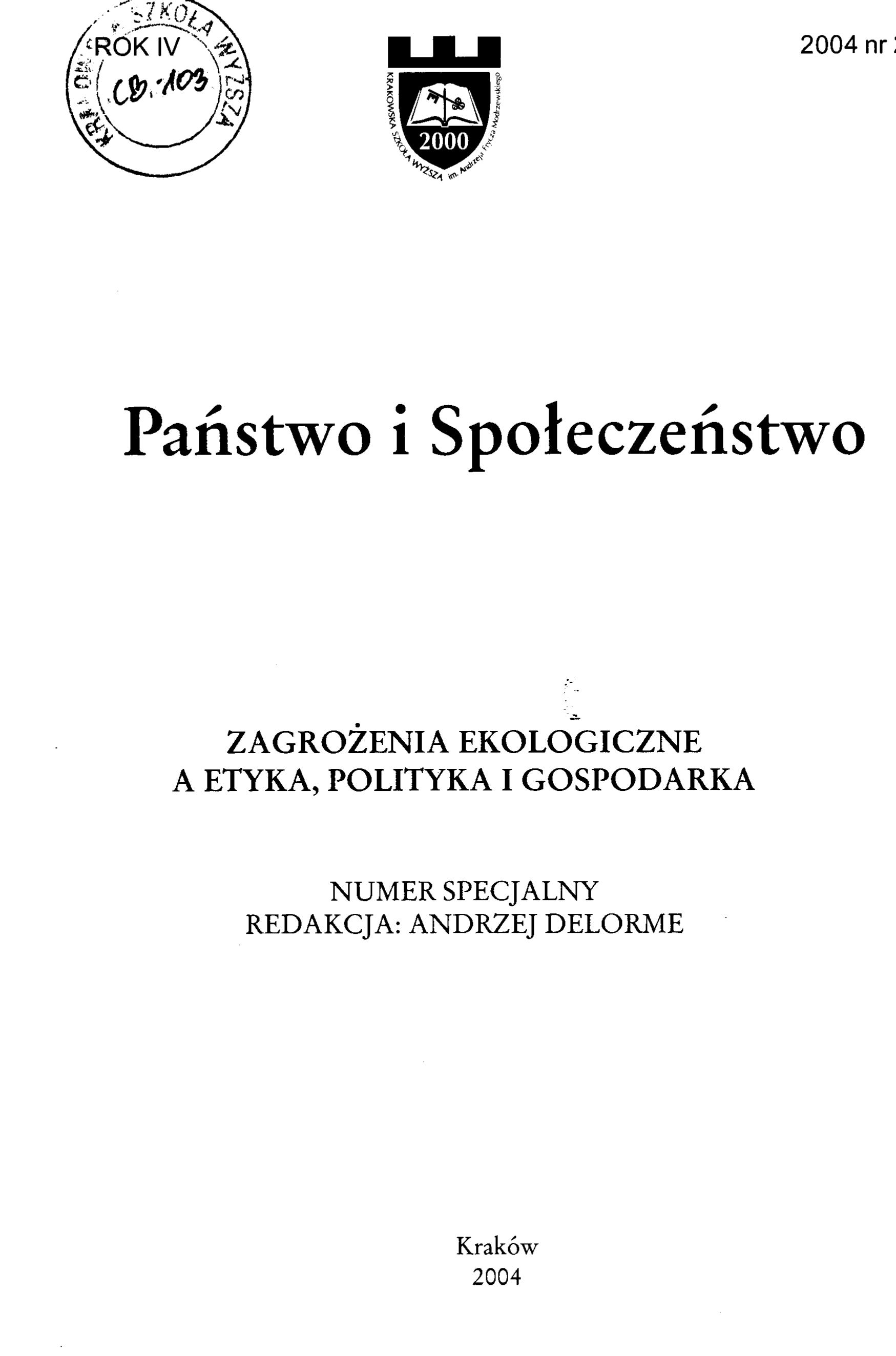 The church and the ecological movement in Poland Cover Image
