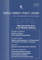 Promoting Political Change and Economic Revitalization in the Western Balkans:The Role of the European Union Cover Image