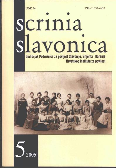Ruthenians/Ukrainians in Croatia - stages in settlement and the issue of names Cover Image