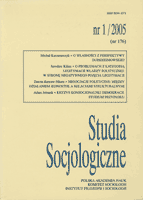 The Opening Address. XII Polish Sociological Congress in Poznań 15–18 September 2004 Cover Image