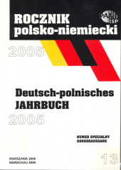 Content Rocznik Polsko-Niemiecki / Deutsch-Polnisches Jahrbuch 13/2005 Cover Image