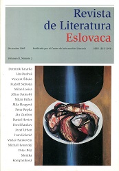 LA ESCENA LITERARIA ESLOVACA CONTEMPORANEA Cover Image