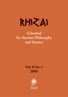 New Books on Ancient Philosophy and Science from the Region of South-eastern Europe (2005)